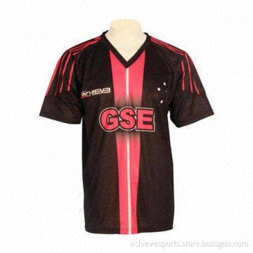 Sublimation football jersey with mesh fabric, breathable and comfortable